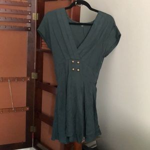 Fun 2 Fun (ModCloth) Forest Green Dress Small